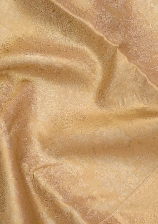 Beige_Dharmavaram_Pure_Silk_Saree