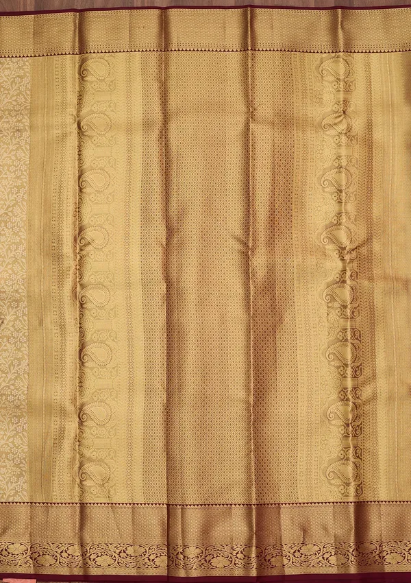 Maroon_Dharmavaram_Pure_Silk_Saree