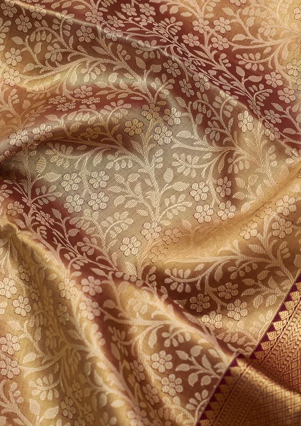 Maroon_Dharmavaram_Pure_Silk_Saree