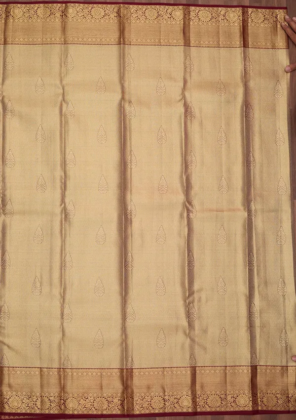 Maroon_Dharmavaram_Pure_Silk_Saree