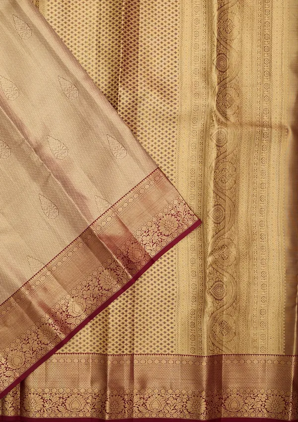 Maroon_Dharmavaram_Pure_Silk_Saree