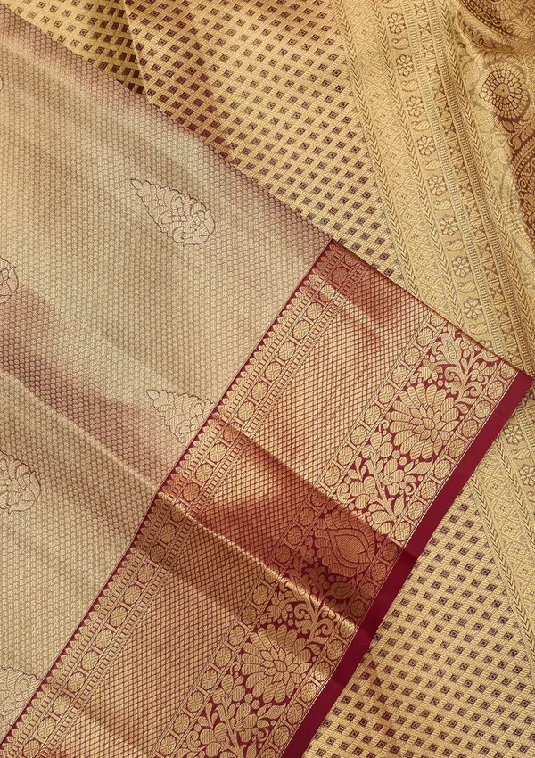 Maroon_Dharmavaram_Pure_Silk_Saree