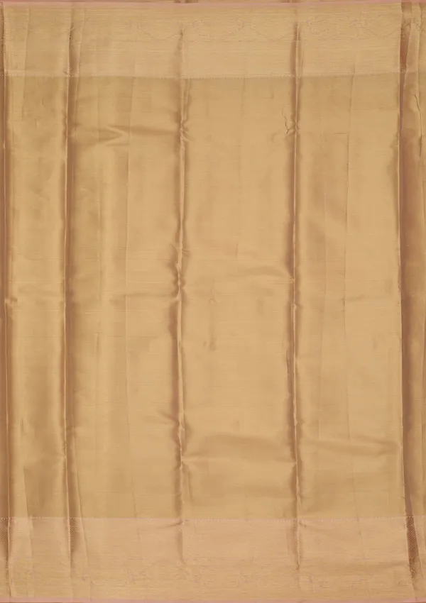 Beige_Silk_Jaal_Saree_With_Matching_Blouse_Piece