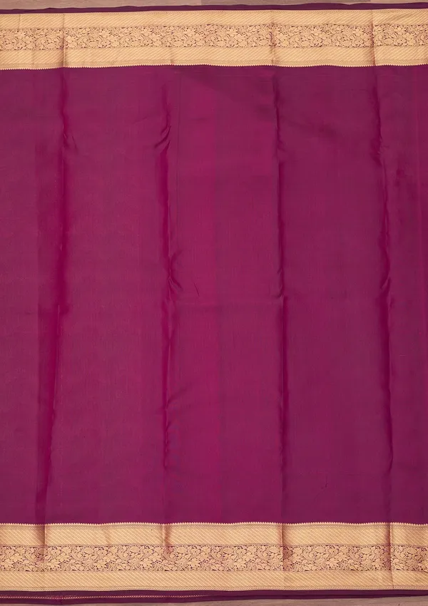 Wine_Kanjivaram_Pure_Silk_Saree