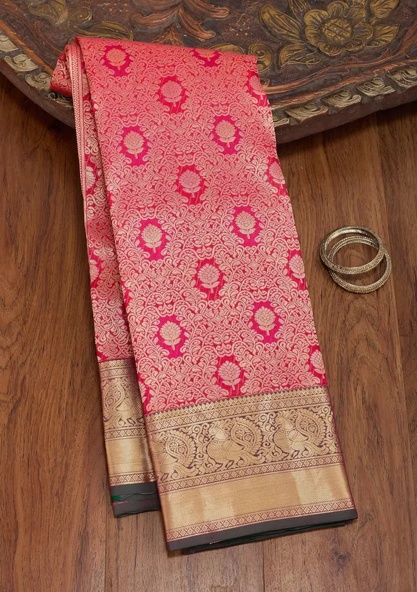 Rani_Pink_Kanjivaram_Pure_Silk_Saree