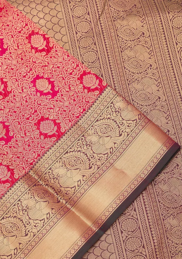 Rani_Pink_Kanjivaram_Pure_Silk_Saree