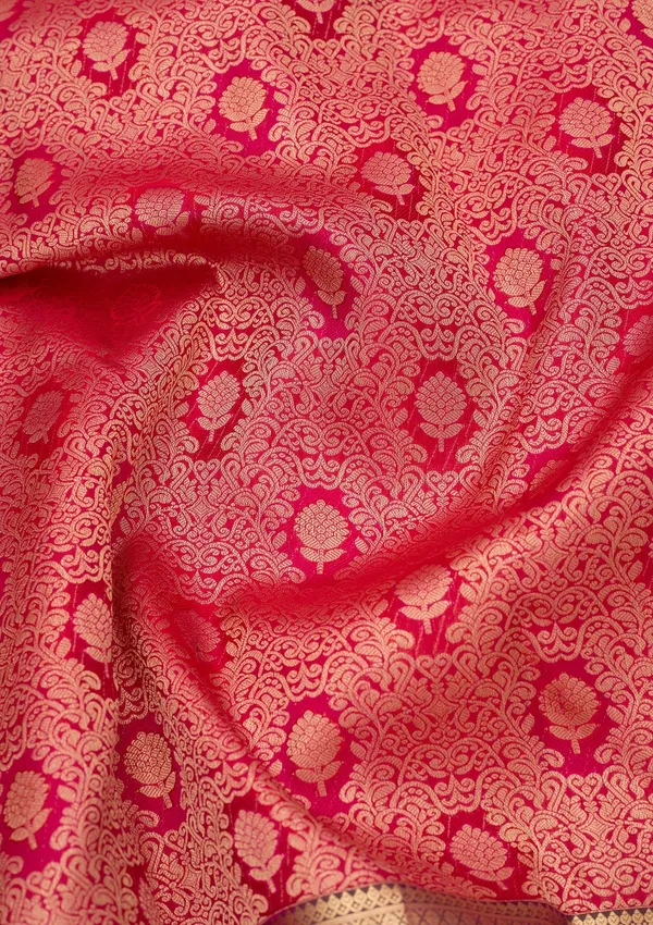Rani_Pink_Kanjivaram_Pure_Silk_Saree