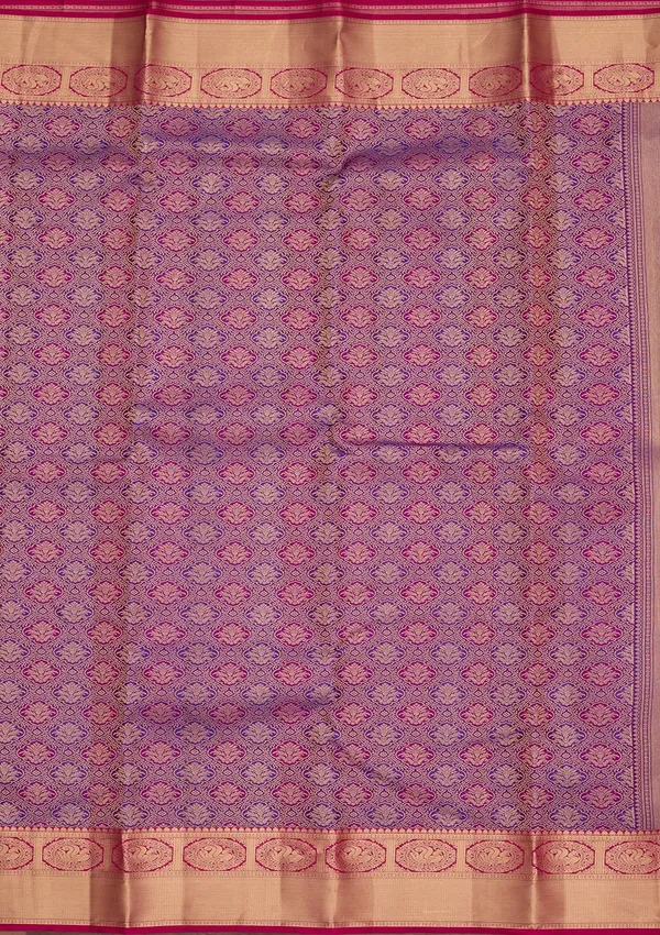 Purple_Silk_Jaal_Saree_With_Matching_Blouse_Piece
