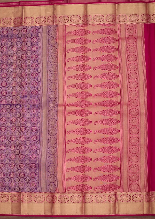 Purple_Silk_Jaal_Saree_With_Matching_Blouse_Piece