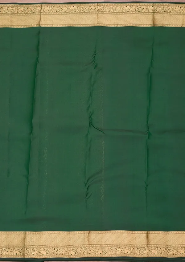 Bottle_Green_Kanjivaram_Pure_Silk_Saree