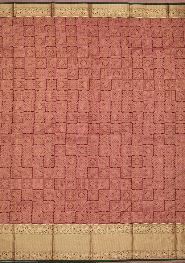 Wine_Kanjivaram_Pure_Silk_Saree