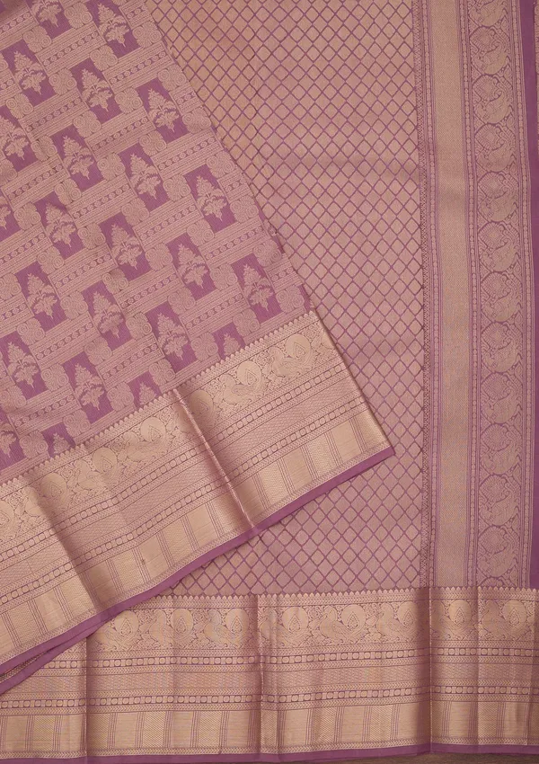 Mauve_Kanjivaram_Pure_Silk_Saree