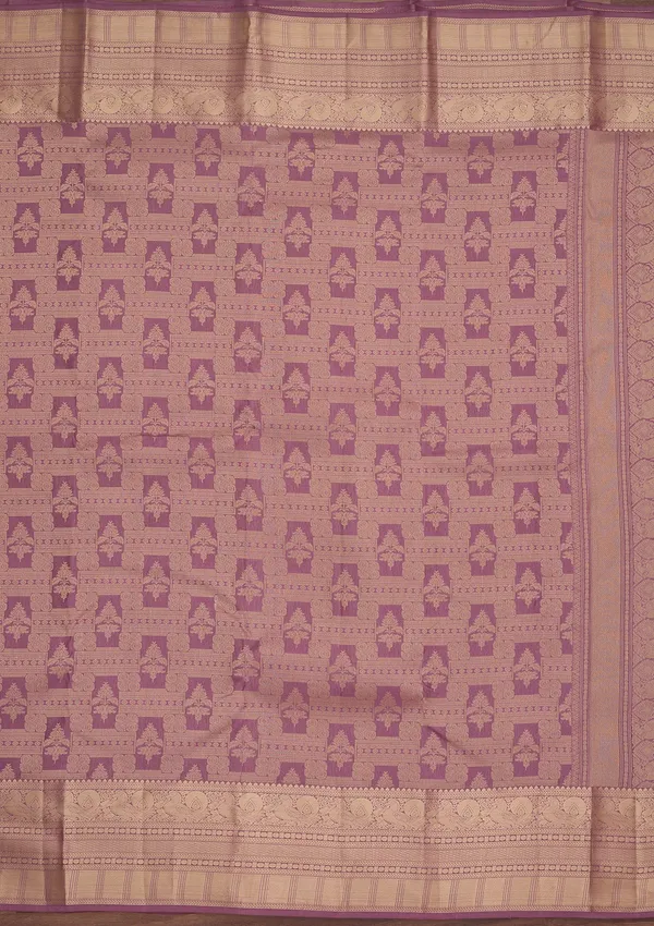 Mauve_Kanjivaram_Pure_Silk_Saree
