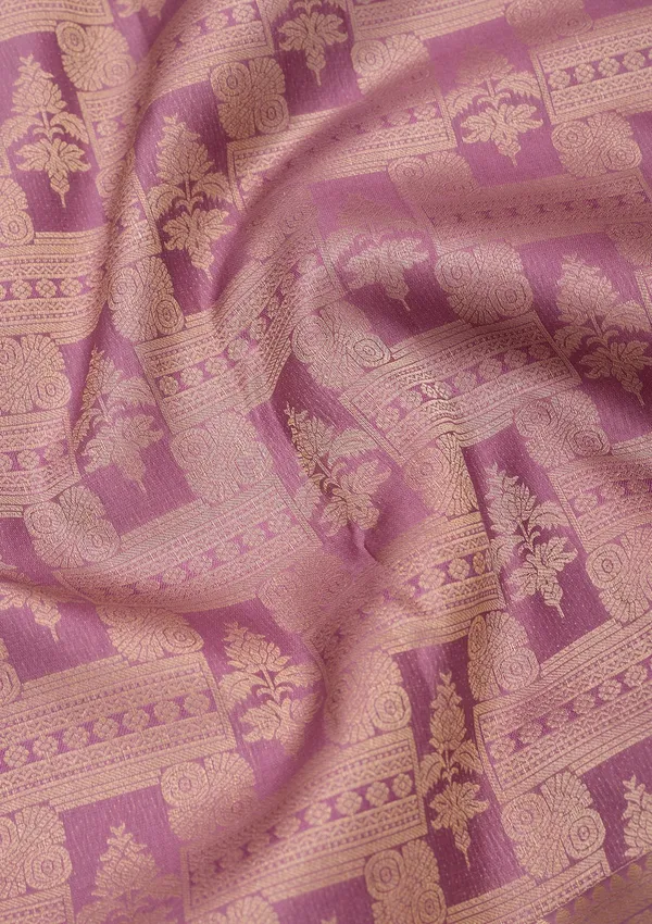 Mauve_Kanjivaram_Pure_Silk_Saree