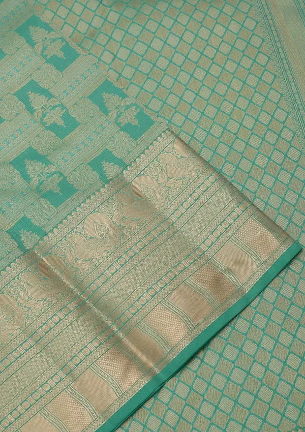 Sea_Green_Kanjivaram_Pure_Silk_Saree
