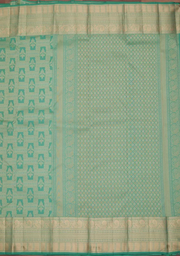 Sea_Green_Kanjivaram_Pure_Silk_Saree