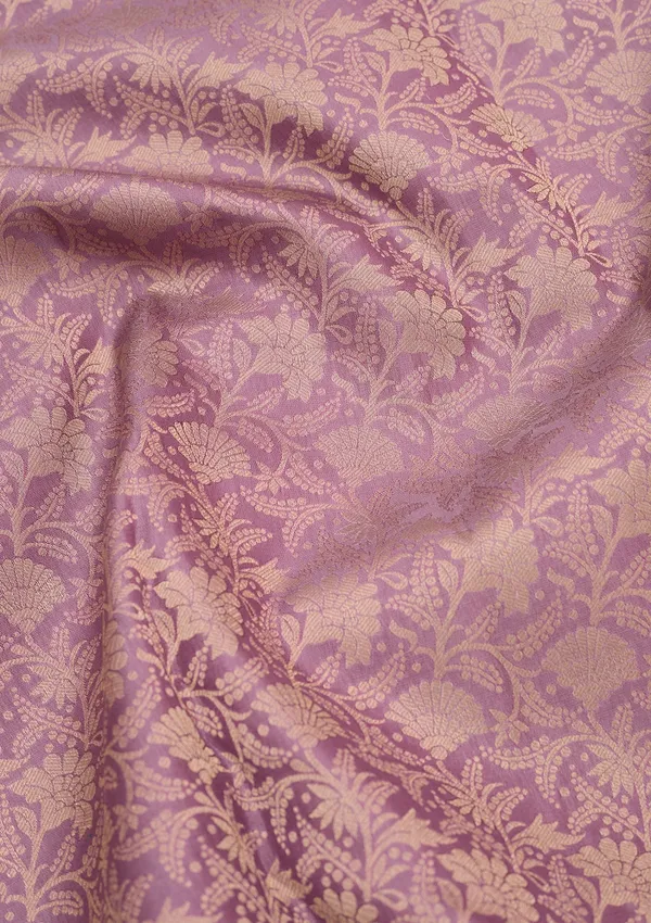 Lavender_Kanjivaram_Pure_Silk_Saree