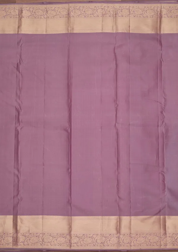 Lavender_Kanjivaram_Pure_Silk_Saree