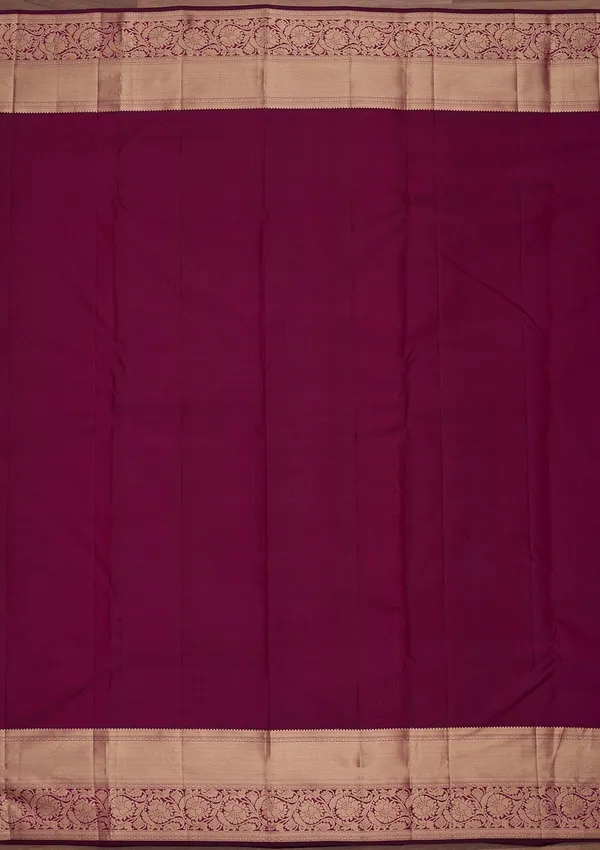 Wine_Silk_Jaal_Saree_With_Matching_Blouse_Piece