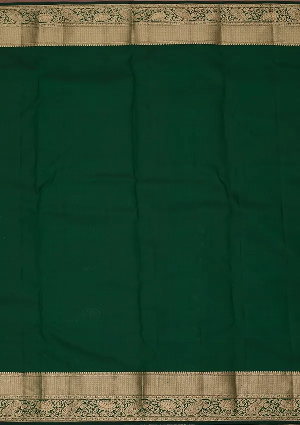 Bottle_Green_Kanjivaram_Pure_Silk_Saree