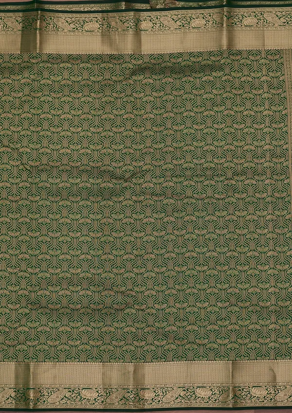 Bottle_Green_Kanjivaram_Pure_Silk_Saree