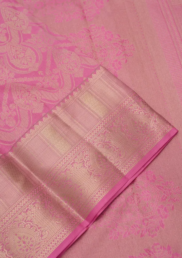Pink_Kanjivaram_Pure_Silk_Saree