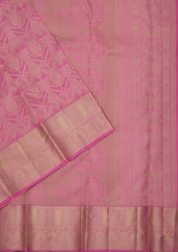 Pink_Kanjivaram_Pure_Silk_Saree