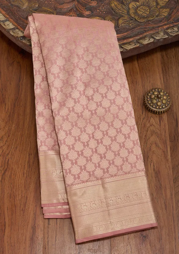Mauve_Silk_Jaal_Saree_With_Matching_Blouse_Piece