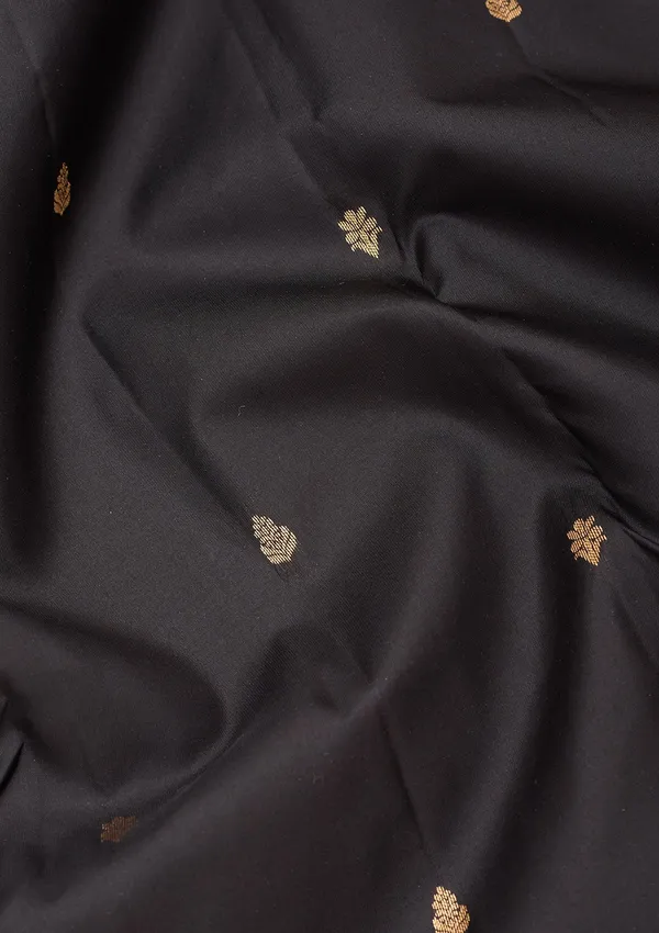 Black_Silk_Buti_Saree_With_Matching_Blouse_Piece