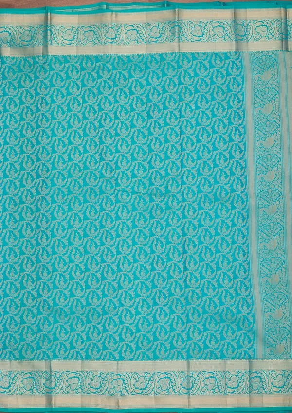 Turquoise_Blue_Kanjivaram_Pure_Silk_Saree