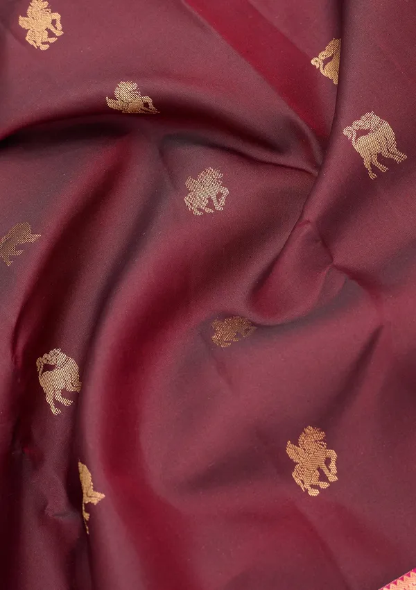 Brown_Kanjivaram_Pure_Silk_Saree