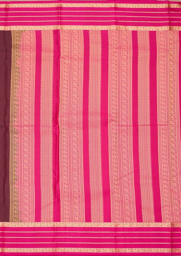 Brown_Kanjivaram_Pure_Silk_Saree