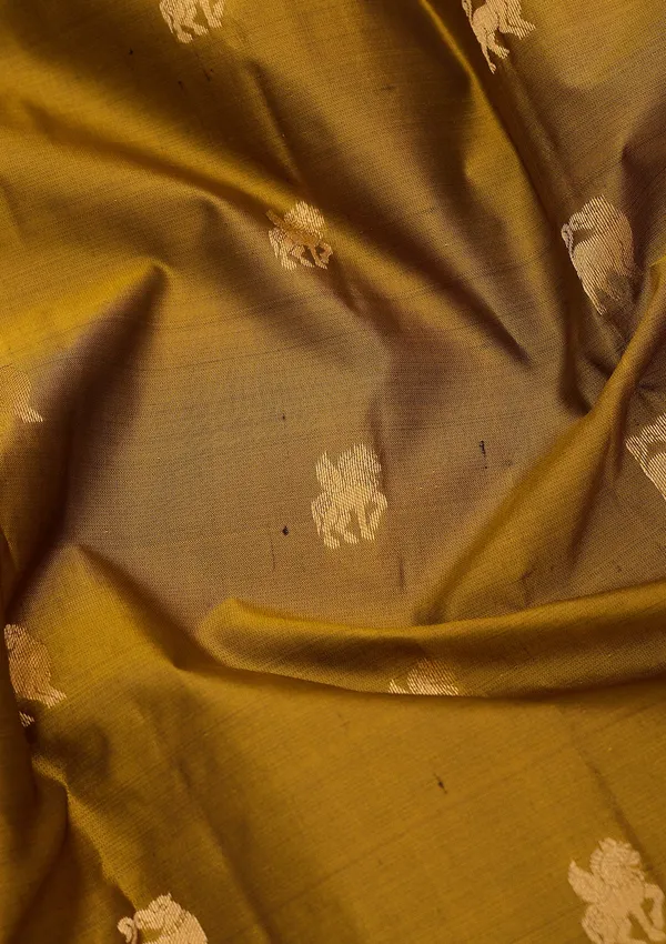 Mehendi_Kanjivaram_Pure_Silk_Saree