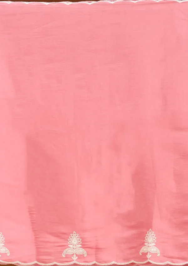 Gajari_Pink_Chanderi_Threadwork_Straight_Kurta_With_Pant_Regular_And_Dupatta