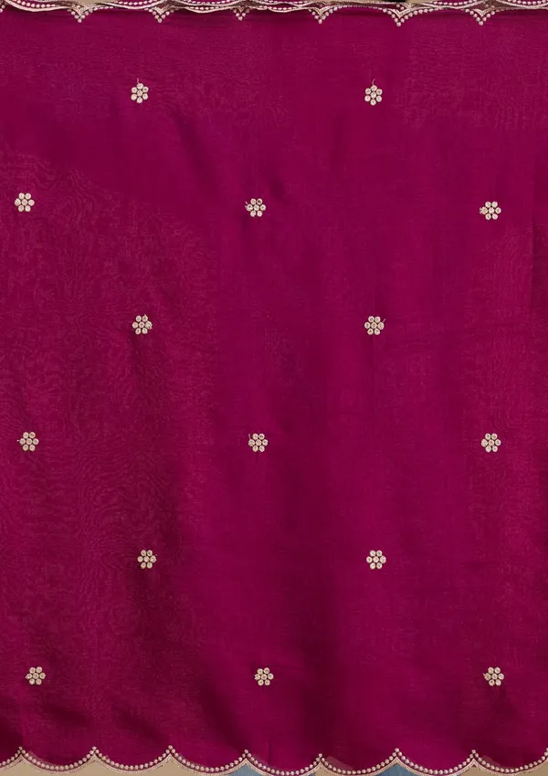 Wine_Soft_Raw_Silk_Threadwork_Straight_Kurta_With_Pant_Regular_And_Dupatta