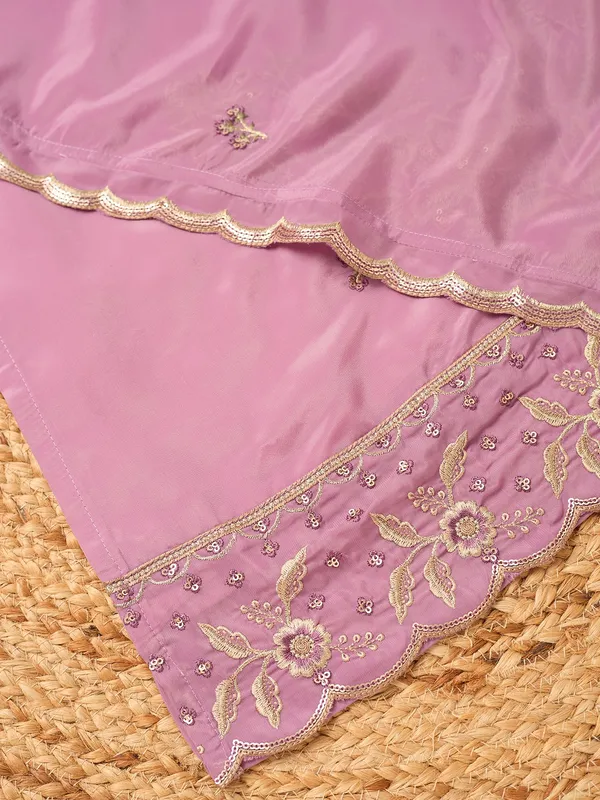 Mauve_Semi_Crepe_Threadwork_Straight_Kurta_With_Pant_Regular_And_Dupatta