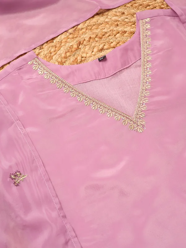 Mauve_Semi_Crepe_Threadwork_Straight_Kurta_With_Pant_Regular_And_Dupatta
