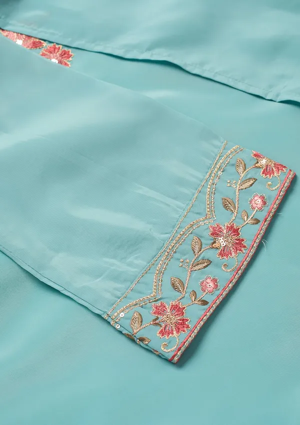 Sky_Blue_Semi_Crepe_Threadwork_Straight_Kurta_With_Pant_Regular_And_Dupatta