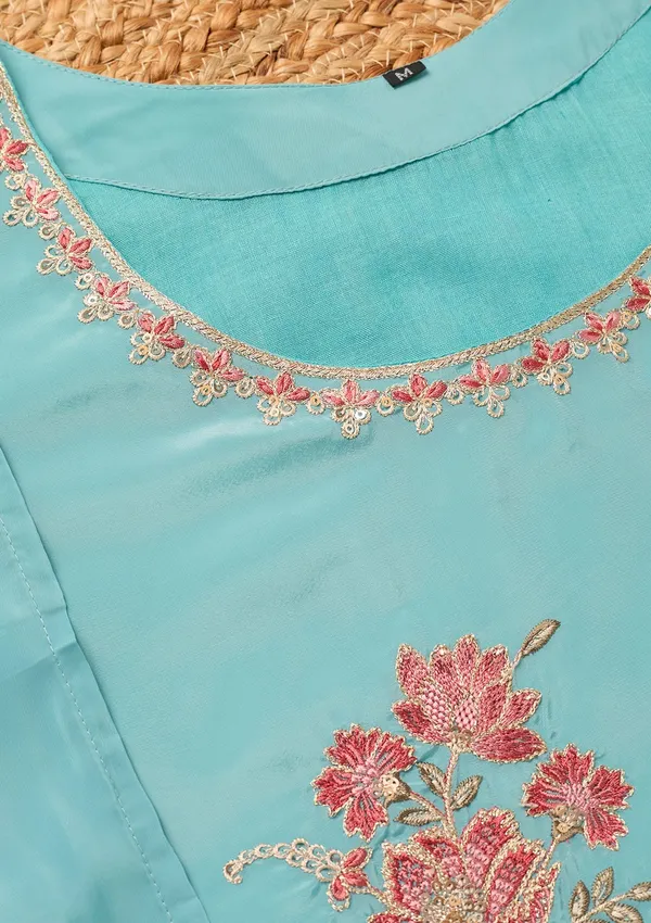 Sky_Blue_Semi_Crepe_Threadwork_Straight_Kurta_With_Pant_Regular_And_Dupatta