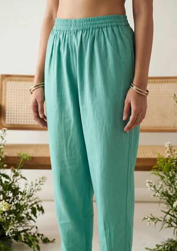 Sea_Green_Soft_Raw_Silk_Threadwork_Straight_Kurta_With_Regular_Pant_And_Dupatta
