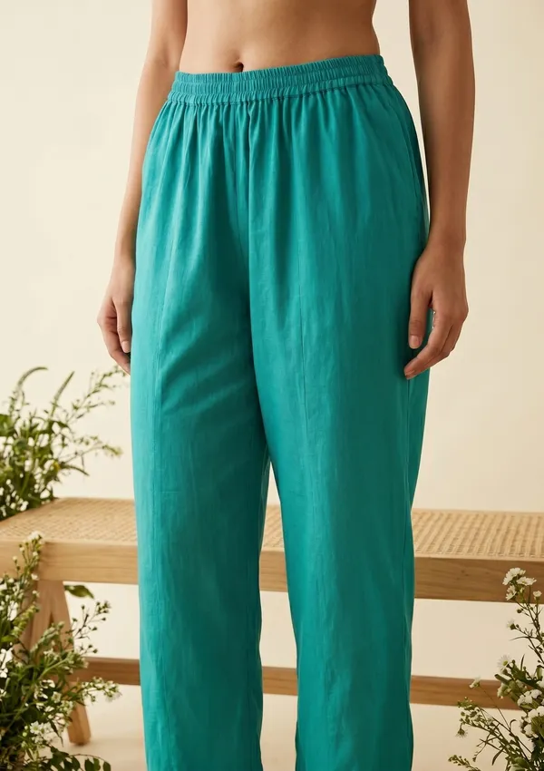 Sky_Blue_Chanderi_Threadwork_Straight_Kurta_With_Pant_Regular_And_Dupatta