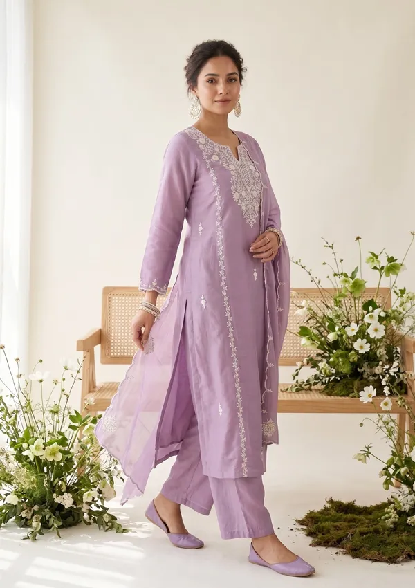 Mauve_Chanderi_Threadwork_Straight_Kurta_With_Pant_Regular_And_Dupatta