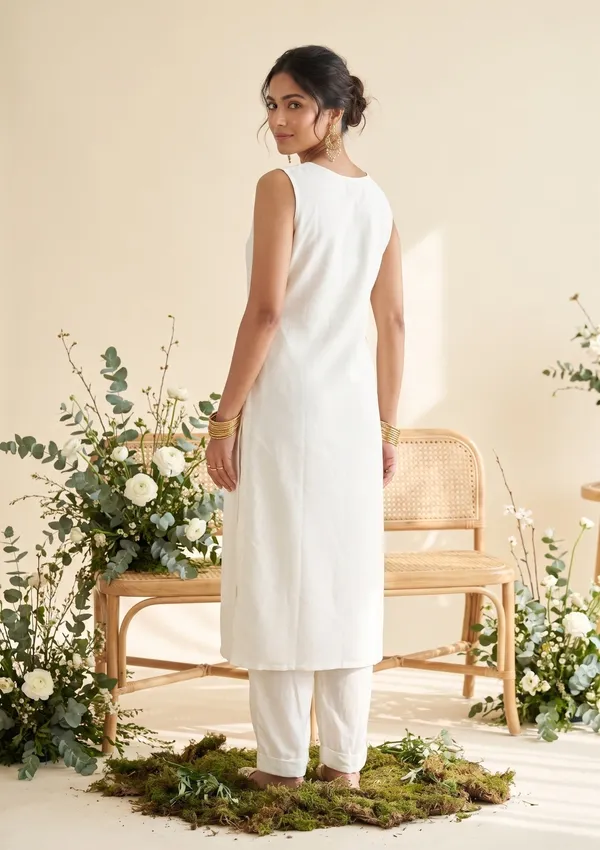 Off_White_Chanderi_Gold_Zariwork_Straight_Kurta_With_Pant_Regular_And_Dupatta