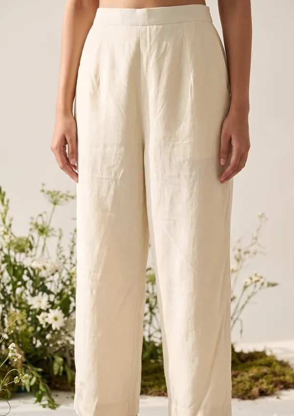 Cream_Peach_Chanderi_Threadwork_Straight_Kurta_With_Regular_Pant_And_Dupatta