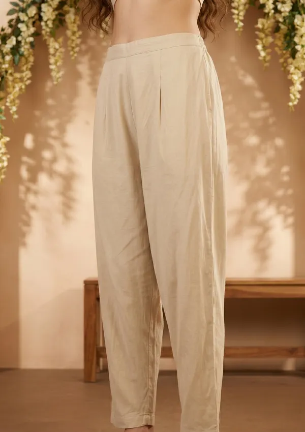 Beige_Light_Brown_Cotton_Threadwork_Straight_Kurta_With_Regular_Pant_And_Dupatta