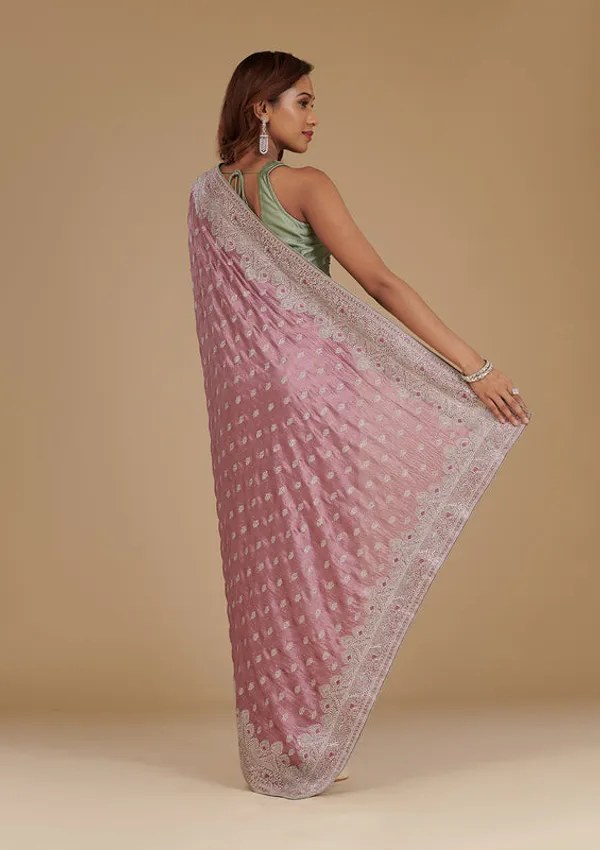 Mauve_Silk_Silver_Zariwork_Saree_With_Matching_Blouse_Piece