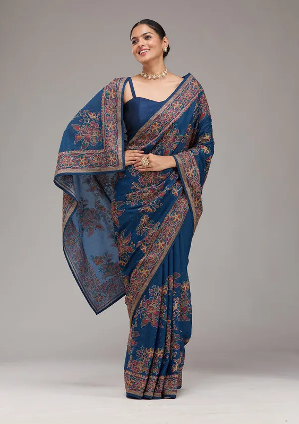 Navy_Blue_Threadwork_Tissue_Saree