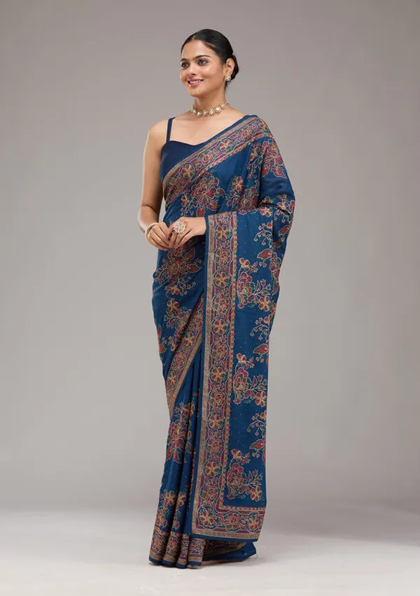 Navy_Blue_Threadwork_Tissue_Saree