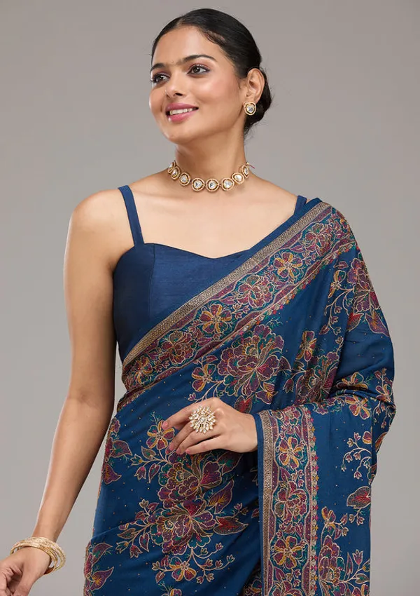 Navy_Blue_Threadwork_Tissue_Saree