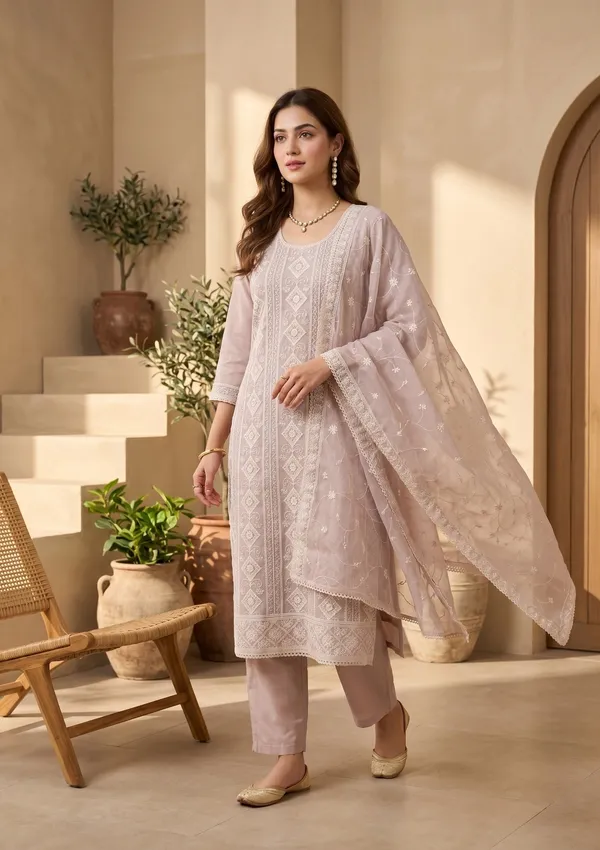 Mauve_Threadwork_Straight_Kurta_With_Pant_Regular_And_Dupatta